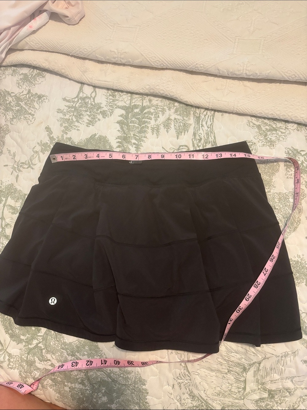 Lululemon 8 Tall Pace Rival black mid-rise skirt loungewear athleisure gorpcore - Picture 6 of 12